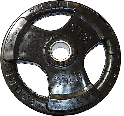 Olympic Size Black Premium Bumper Plate with Steel Insert, Great for Strength Training, Weightlifting & Crossfit Competition