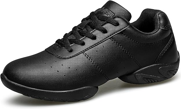 Dance Shoes Athletic Training Tennis Breathable,  breathable and comfortable lining, adjust to arch height let the foot bent more fit.