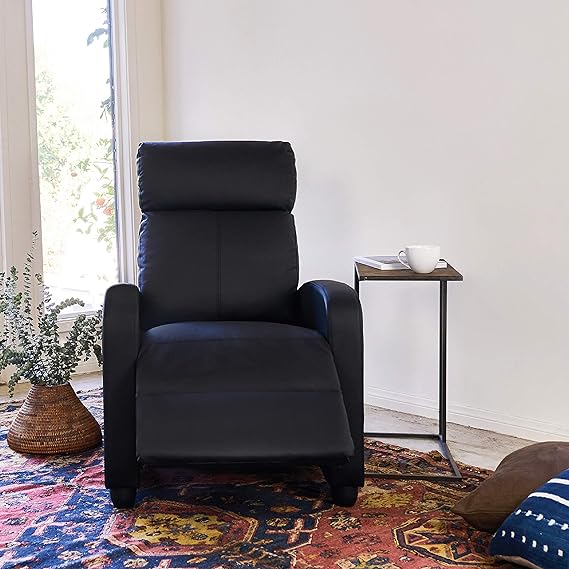 Sturdy & Stable Support  Heavy-Duty steel reinforced backrest and frame offers solid stability as you recline and supports up to 300 pounds.Single Modern Sofa Home Theater Seating for Living Room
