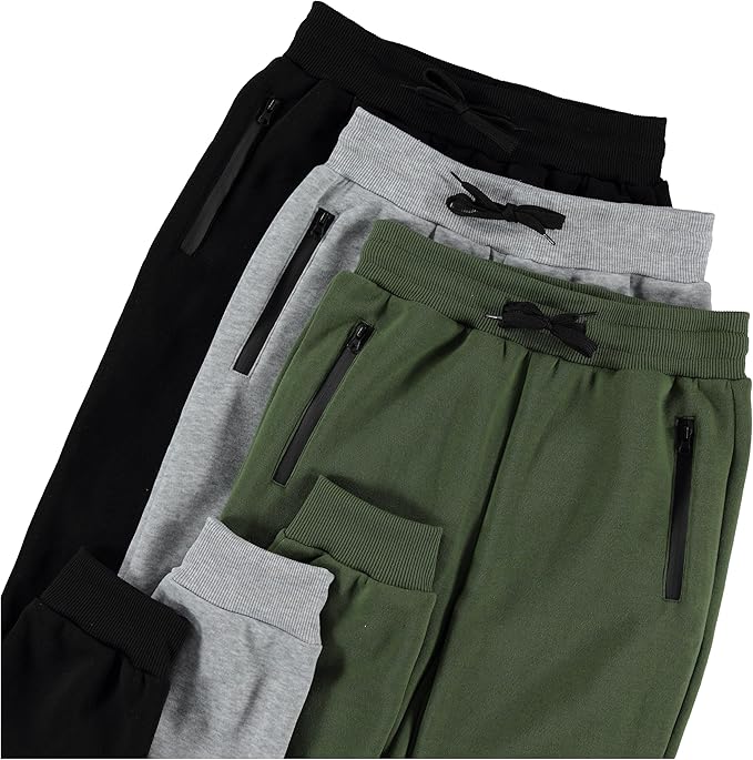 Available in several beautiful color combinations, arriving in sets of 3 per pack, these kids sweatpants will instantly become their favorite! The lightweight,  3Pk