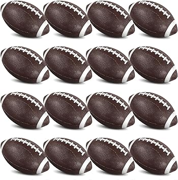 football is made of high-quality rubber material, safe and odorless, not easy to break and fade,  Mini Inflatable Football 7 Inch Small Rubber Football