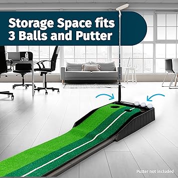 portable and compact golf mat. Simply open the indoor putting mat, Tech Gifts, Office Gifts, Indoor Games, Outdoor – Golf Mat with 3 Bonus Balls