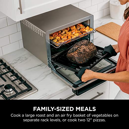 Ninja DT201C, Foodi 10-in-1 XL Pro Air Fry Oven, Stainless steel, 1800W