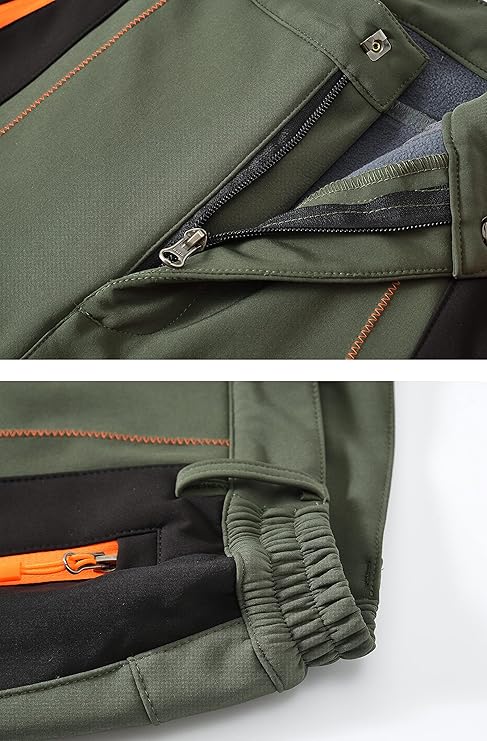 elastic waist with belt for an adjustable and comfortable fit; zip fly with hook closure,Snow Pants Quick Dry Waterproof Windproof