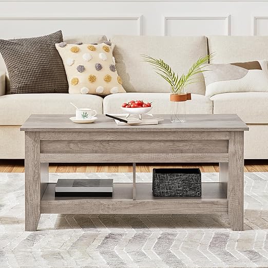 smooth and silent operation.Lower Shelf, Dining Center Table for Living Room Reception Room, 41in L,