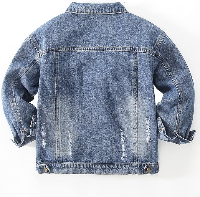 Jacket Classic Coats Jeans Tops Children Casual Outerwear Teen Outfit 5-14 Years