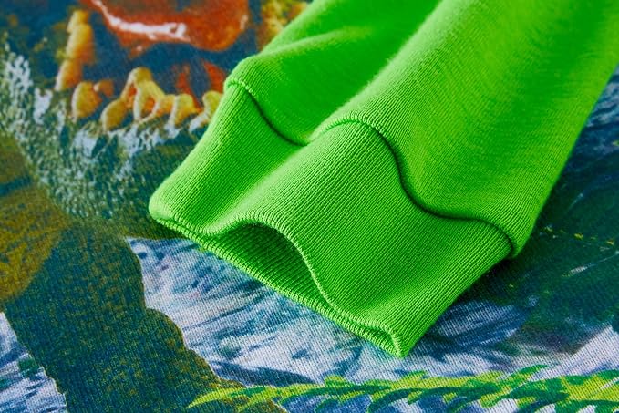 3D print),100% cotton for the back and pants.Girls Cotton TClothes Animals Sleepwear Children PJs Set