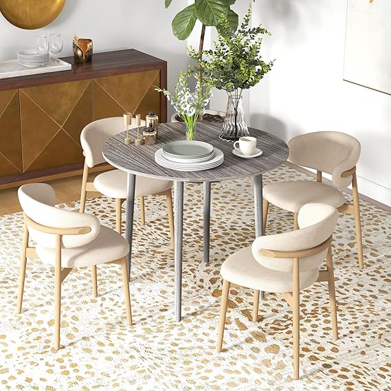 kitchen table offers endless possibilities, adapting to your ever-changing needs with ease,Folding Dining Table, Round Drop Leaf Table for Small Spaces,