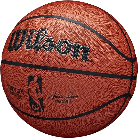 This ball features official NBA branding coupled with the iconic Wilson script-Size 7-29.5
