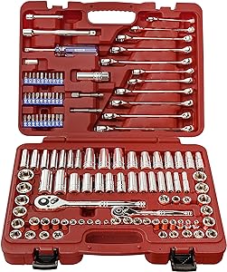 122-Piece, Set Drive Socket Wrench Ratchets