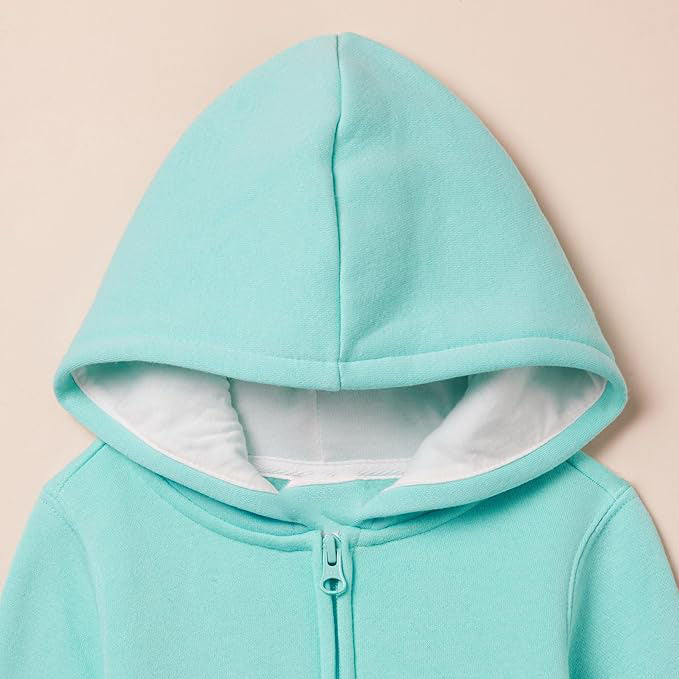 COZY BRUSHED BACK FLEECE: Soft and comfy mid-weight cotton-polyester blend brushed back fleece for staying cozy and keeping warm.