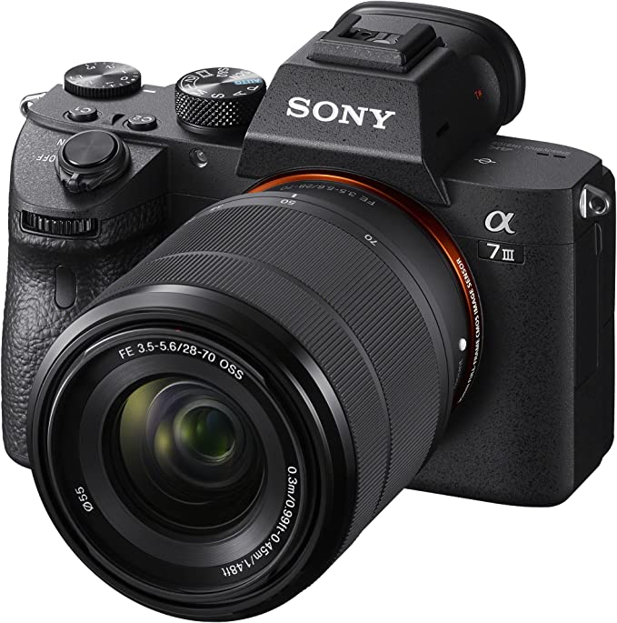 Sony a7 III Full-Frame Mirrorless Interchangeable-Lens Camera with 28-70mm Lens Optical with 3
