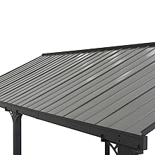 Steel Roof and Frame by AutoCove, Gray, 12 ft. x 20 ft.