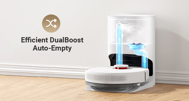 Robotic Vacuum with 4000 Pa Suction and lidar Navigation Compatible with Alexa Wi-Fi Connected