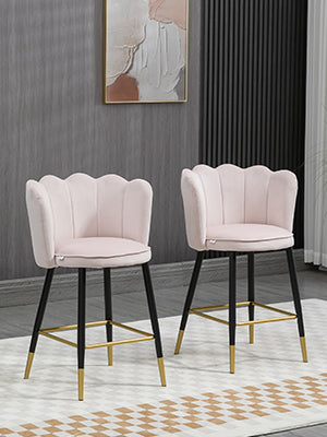 Class-3 gas lift adjustable length meets your different needs for the bar chairs height. Large base crafted from tough metal makes barstools supportive and balanced. Soft powder coating has been newly upgraded, making the stools very scratch resistant.