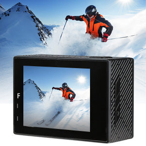 AKASO Brave 4 4K 20MP WiFi Action Camera Ultra HD with EIS 30m Underwater Waterproof Camera Remote Sports Camcorder with 2 Rechargeable 1050mAh Batteries and Helmet Accessories Kit