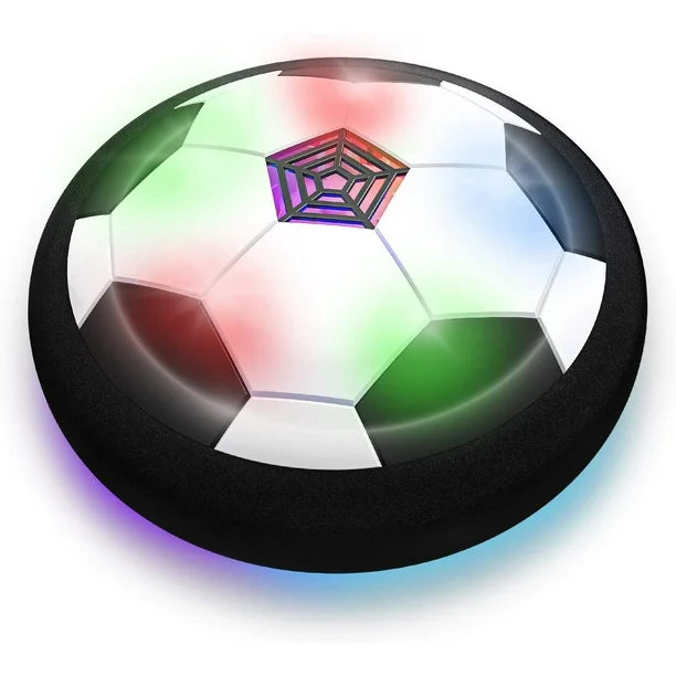 children's body and eyes into exercise,benefitting kids' health, Development of skills - Develop your children's interests and enhance children's curiosity.  Boy Toys, Soccer Football Disc Electric Soccer with 1 Gates Hovering Football with LED Lights