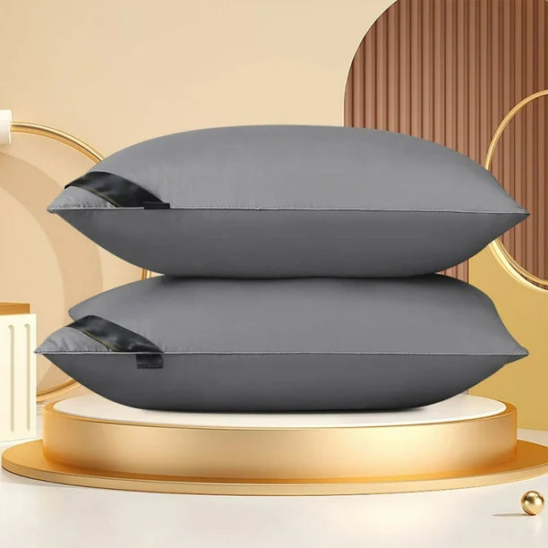 Feather Velvet Hotel-grade Pillow Core, Soft And Supportive Down Bed Pillow, Suitable For Back, Side, And Stomach Sleepers, Made Of Skin-friendly Cotton Fabric,