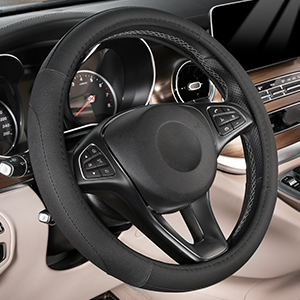 microfiber leather is much softer than factory-installed steering wheel, Auto Car Steering Wheel Cover Universal 15 inch