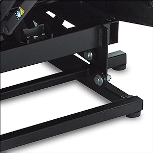 longer service lifespan. TUV certificated.  Strongest Frame Construction Underseat structure is made of durable metal to support body weight.  Anti-Back-Tipping Design The base is designed in anti-back-tipping, increase safety feature.