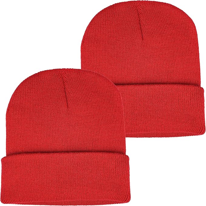 Perfect for fall winter seasons; hand wash recommended, Classic Slouch Knit Hat Stretchy Soft Thick Warm Winter Daily Skull