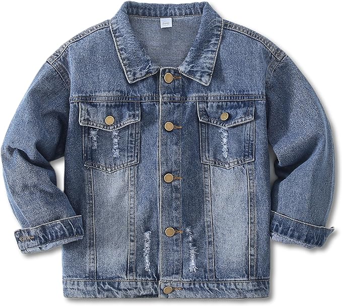 Jacket Classic Coats Jeans Tops Children Casual Outerwear Teen Outfit 5-14 Years