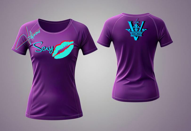 V - Tshirt Long Sleeve V Neck Shirts for Women Slim Fitted Basic Tee Top & SEXY