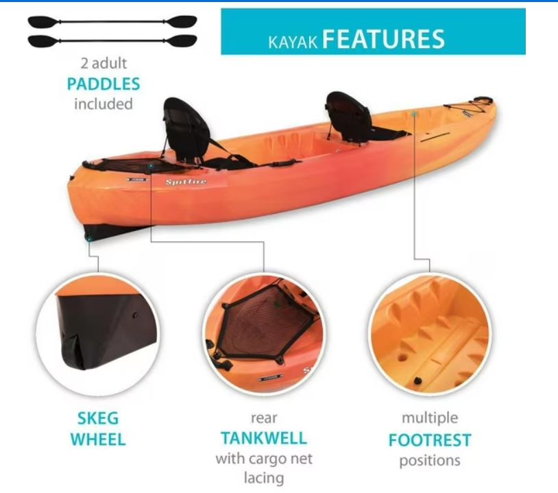 12T Tan Kayak,  kayaking to the next level. Whether you are in the water or on land