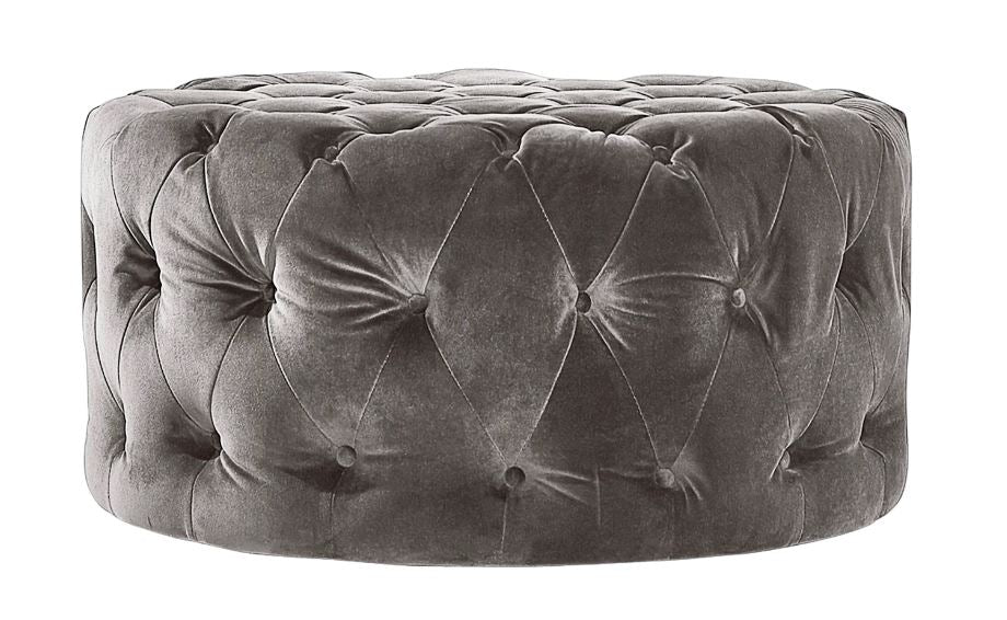 Dark Grey, taupe velvet, Box cushion