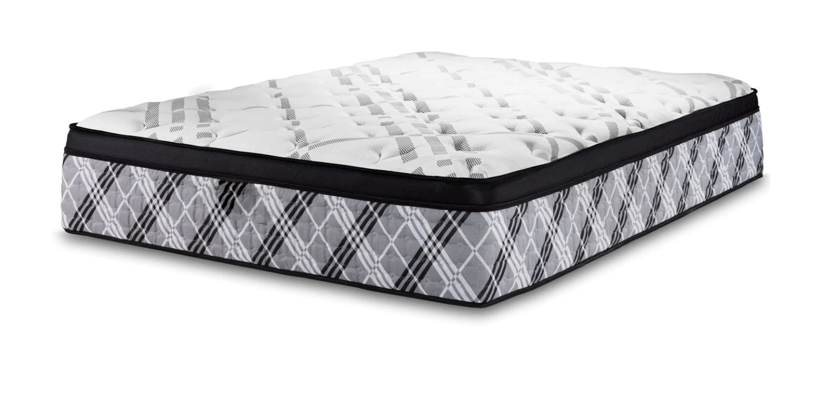 Luxury King Mattress, King Size Mattress in a Box, Pillow Top King Bed Mattress, Gel Momory Foam and Pocket Coils Innerspring Mattresse