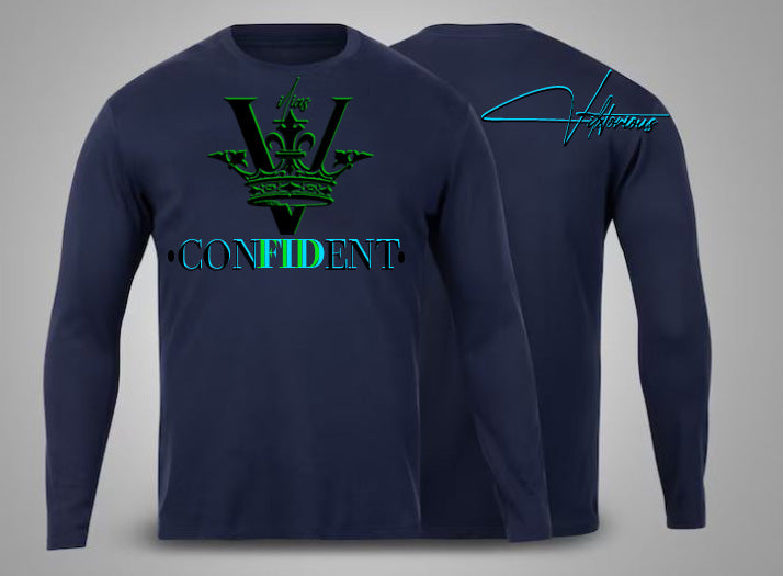 V - Long Sleeve T-Shirts, UPF 50+ Sun Protection Shirts, Athletic Workout Shirts for GYM & Confident