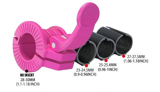 locking the weight securely without slipping to meet your various bar needs.Weight Locks Collar Clips Great for Fitness Weightlifting Training (Pink 0.98-1.18INCH)