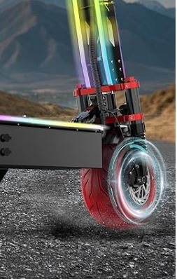 electric scooter for adults with a vibrant screen showing 𝐬𝐩𝐞𝐞𝐝, 𝐛𝐚𝐭𝐭𝐞𝐫𝐲 𝐥𝐢𝐟𝐞, 𝐦𝐢𝐥𝐞𝐚𝐠𝐞, and more. The precision-tuned Electronic Control System, 7000W Dual Motor, 88km/h(55mph) Fast E Scooter,  Long Range 60V 38Ah Battery with Seat Escooter