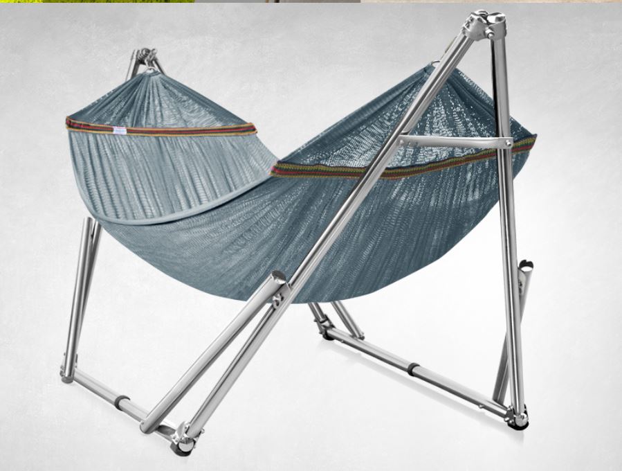 High grade solid 201 stainless steel for high endurance. Rubber feet stabilize and minimize scratching, Hammock with Stand 650lb Capacity Double Hammock with Spreader Bar,