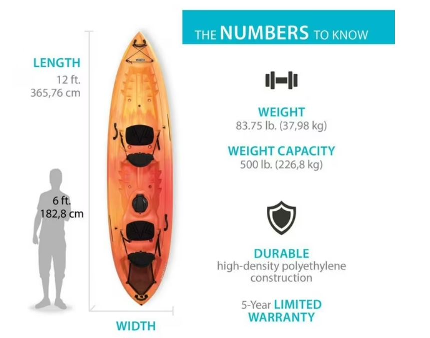 12T Tan Kayak,  kayaking to the next level. Whether you are in the water or on land