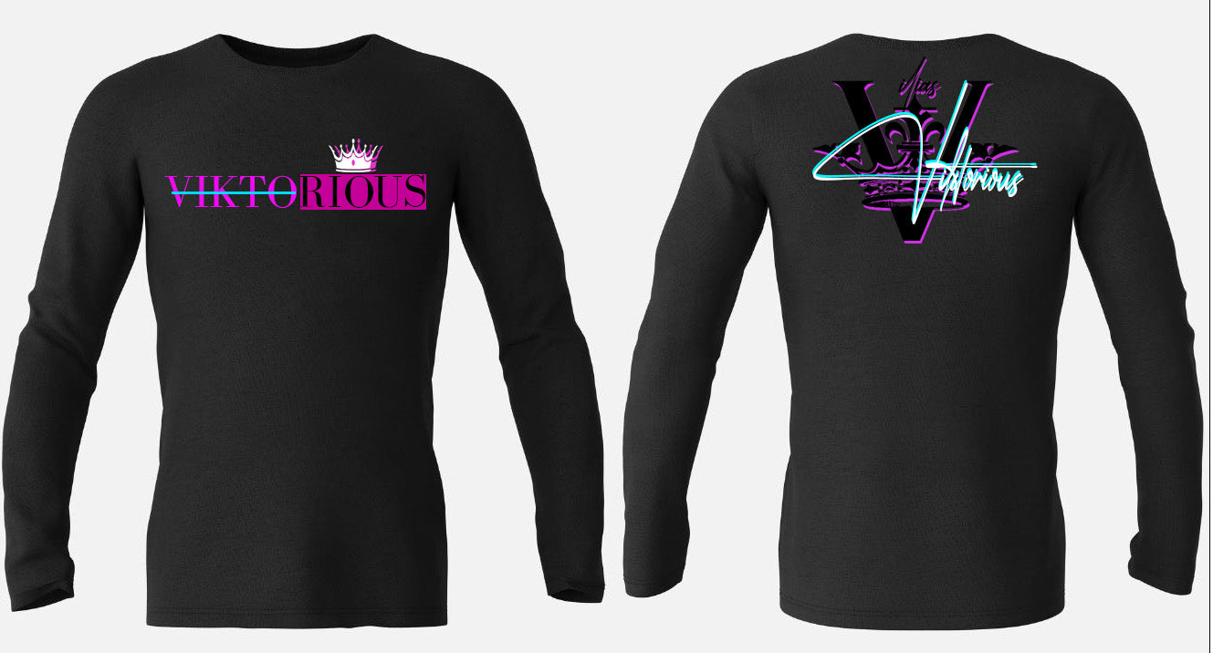 V - Men's Athletic Compression Shirt Long Sleeve Workout Running Gym Top Sport Undershirts Mock Turtleneck & VIKTORIOUS