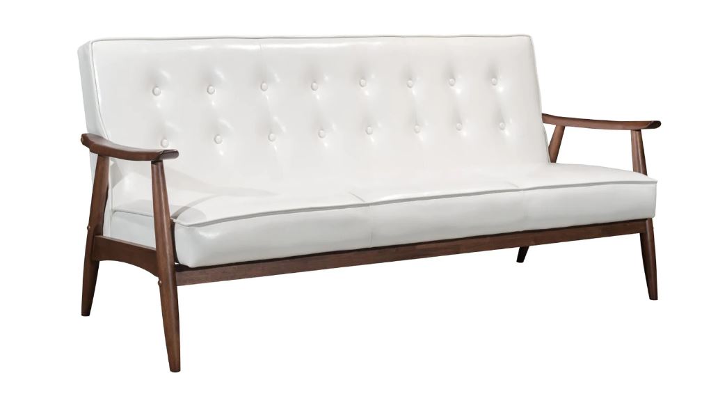 Futon Frame with 6” Mattress, Gray Microfiber