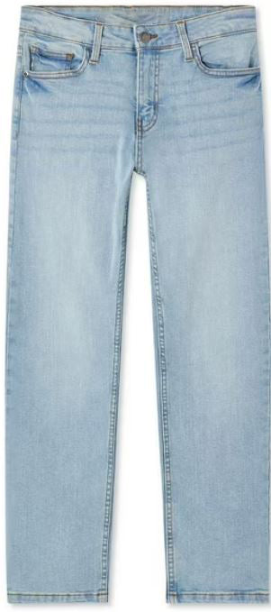 shank button closure and an internal adjustable waist detail with elastic and button. Boys' Straight Denim, Sizes