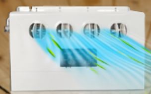 thereby reduces unnecessary energy consumption, 8 Hours Continuation - Sleeping, Standard, Strong, three modes optionable, the 12V Air Conditioner stands 8 hours in 480 AH battery in strong mode.  Air Conditioner 8500BTU
