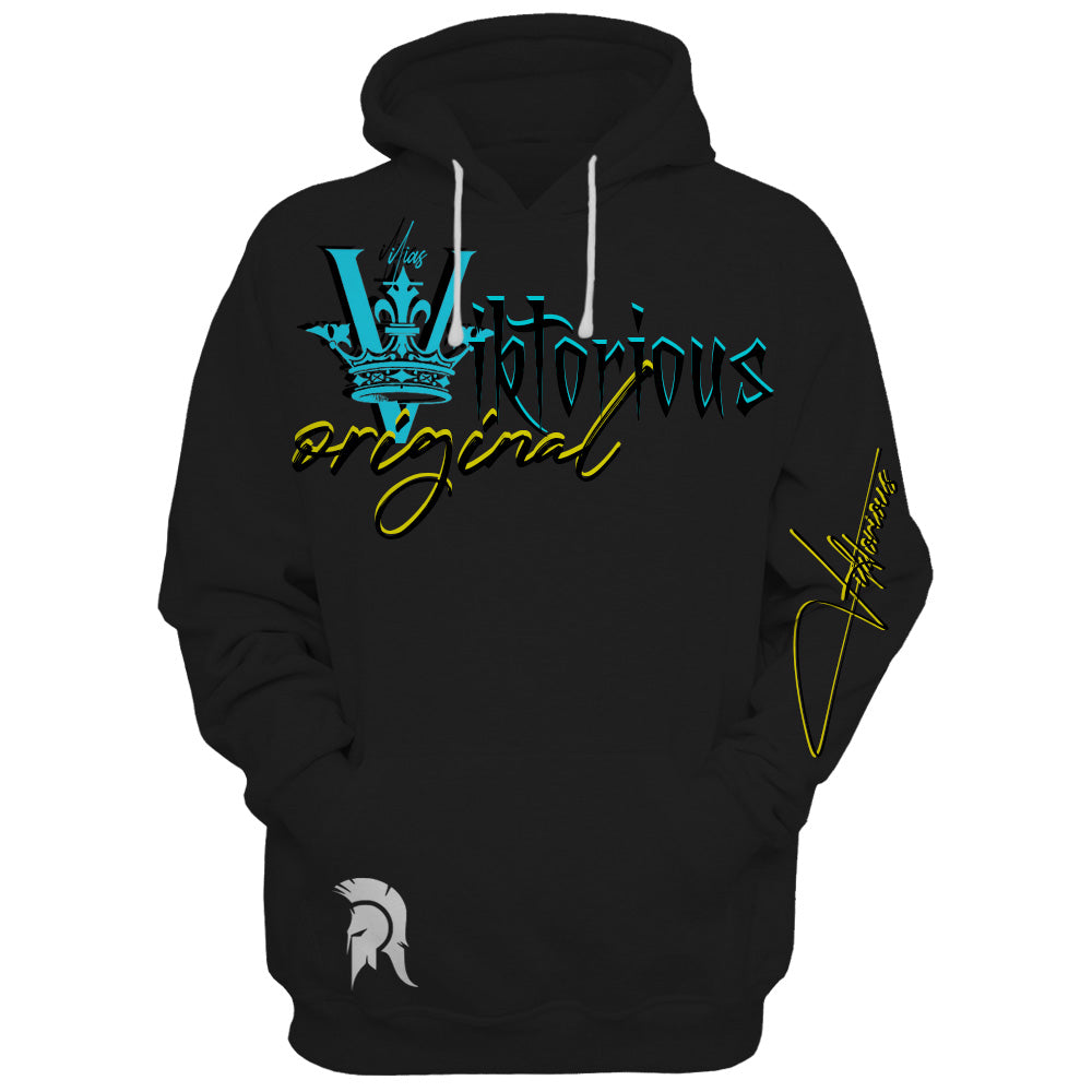 VIKTORIOUS - Men's Hoodie Sherpa Fleece Pullover Hoodies Sweatshirt