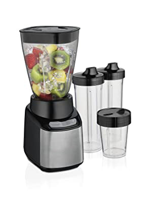 icy drinks right in the travel jars, then grab and go. This versatile blender is sure to become your go-to machine for quick icy beverages. MultiBlend Blender/Chopper, Black
