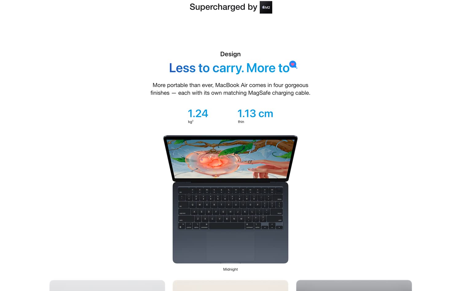 Apple 2022 MacBook Air Laptop with M2 chip: 13.6-inch Liquid Retina Display, 8GB RAM, 256GB SSD Storage, Backlit Keyboard, 1080p FaceTime HD Camera. Works with iPhone and iPad; Starlight; English