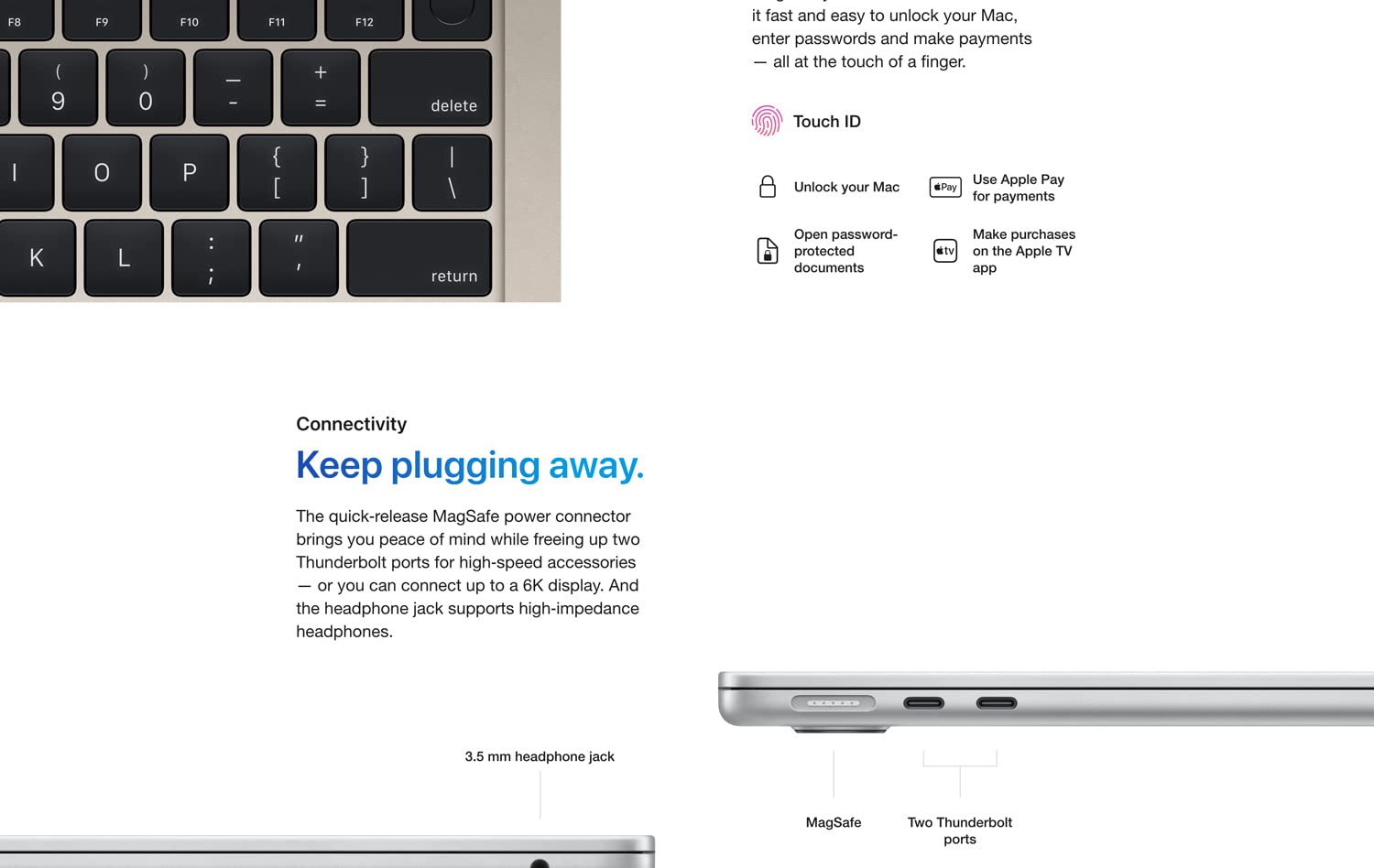 Apple 2022 MacBook Air Laptop with M2 chip: 13.6-inch Liquid Retina Display, 8GB RAM, 256GB SSD Storage, Backlit Keyboard, 1080p FaceTime HD Camera. Works with iPhone and iPad; Starlight; English