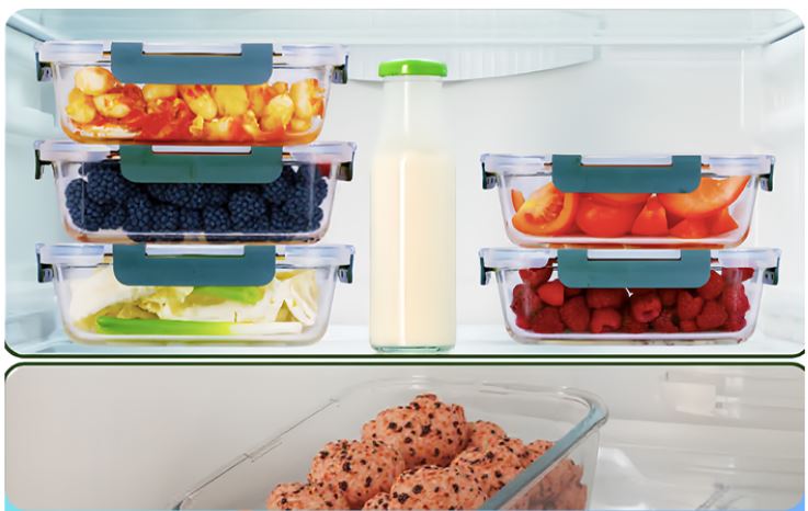 Safe & Versatile High-grade borosilicate glass withstands oven (400℃, lids excluded), microwave, and freezer, 20-Piece Borosilicate Glass Food Storage Containers, Meal Prep & Lunch Boxes, BPA-Free Airtight Locking Lids