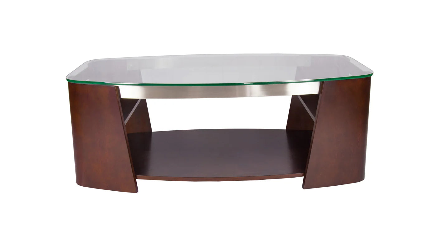 chrome-finished stretchers—they give the table a streamlined look, Coffee Table