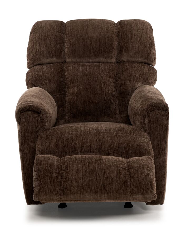 this recliner seamlessly combines style with functionality.Recliner - Brown
