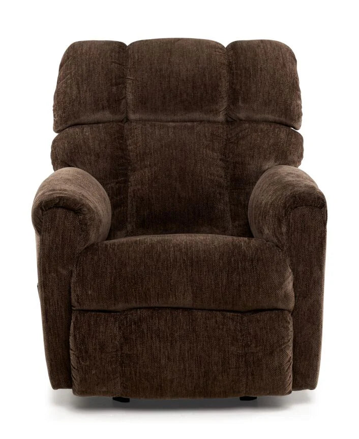 this recliner seamlessly combines style with functionality.Recliner - Brown
