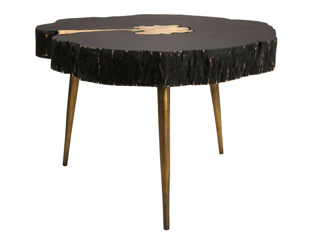 Coffee Table - Black/Brass