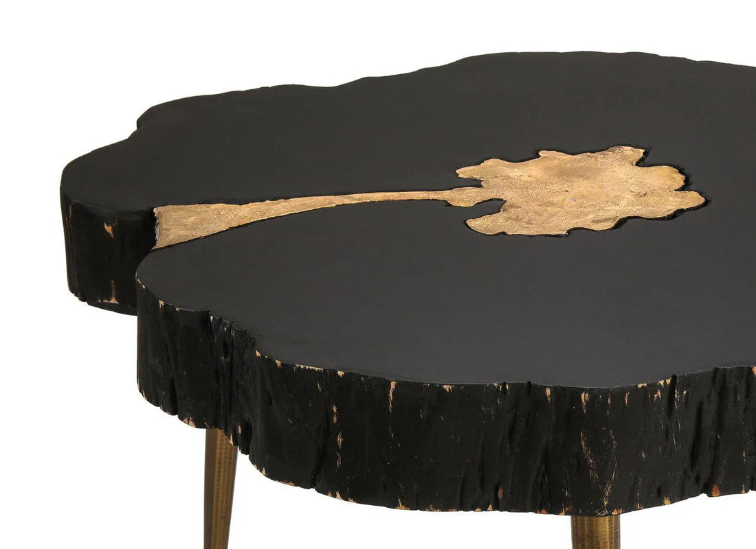 Coffee Table - Black/Brass