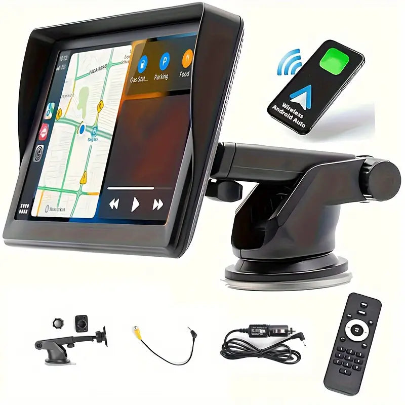 Touchscreen Universal Car Multimedia Player - Wireless CarPlay, Android Auto, MirrorLink, FM, USB/AUX/TF For Enhanced Driving Experience